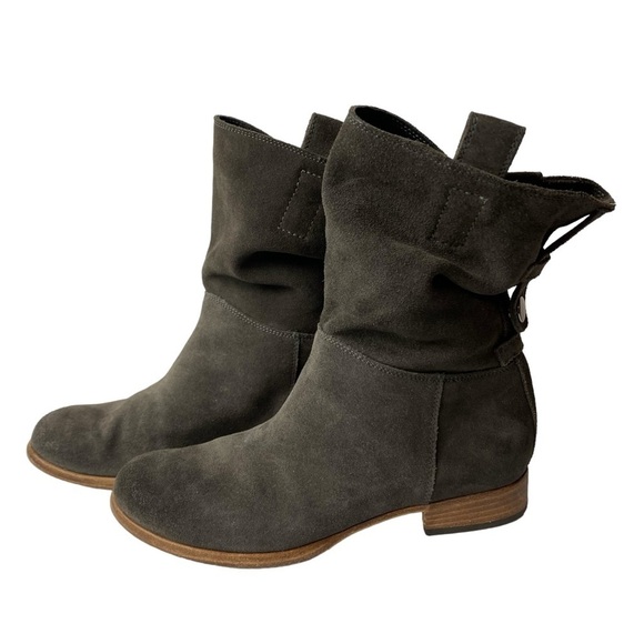 Alberto Fermani Pull on Gray Suede Ankle Booties  Size US 6/ EU 36.5 - Picture 1 of 7